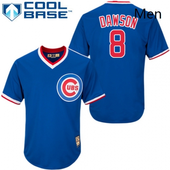 Mens Majestic Chicago Cubs 8 Andre Dawson Replica Royal Blue Cooperstown MLB Jersey Mens Majestic Chicago Cubs 8 Andre Dawson Replica Royal Blue Cooperstown MLB Jersey