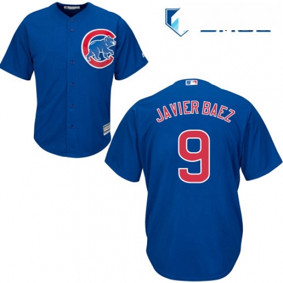 Mens Majestic Chicago Cubs 9 Javier Baez Replica Royal Blue Alternate Cool Base MLB Jersey Mens Majestic Chicago Cubs 9 Javier Baez Replica Royal Blue Alternate Cool Base MLB Jersey