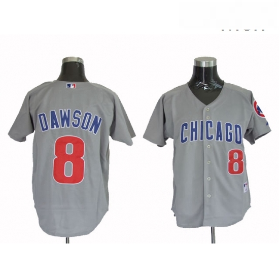 Mens Mitchell and Ness Chicago Cubs 8 Andre Dawson Replica Grey Throwback MLB Jersey Mens Mitchell and Ness Chicago Cubs 8 Andre Dawson Replica Grey Throwback MLB Jersey