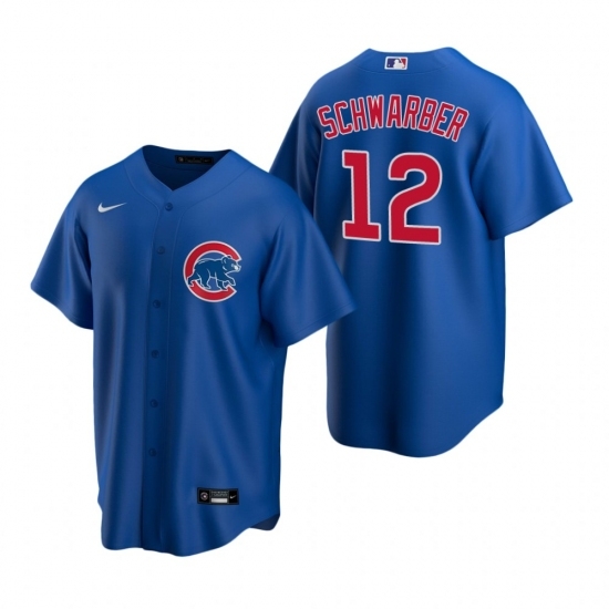 Mens Nike Chicago Cubs 12 Kyle Schwarber Royal Alternate Stitched Baseball Jerse Mens Nike Chicago Cubs 12 Kyle Schwarber Royal Alternate Stitched Baseball Jerse