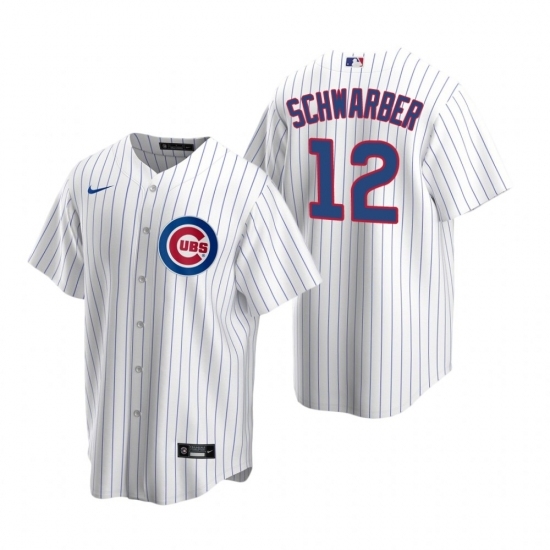 Mens Nike Chicago Cubs 12 Kyle Schwarber White Home Stitched Baseball Jerse Mens Nike Chicago Cubs 12 Kyle Schwarber White Home Stitched Baseball Jerse