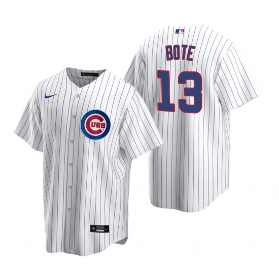 Mens Nike Chicago Cubs 13 David Bote White Home Stitched Baseball Jersey Mens Nike Chicago Cubs 13 David Bote White Home Stitched Baseball Jersey