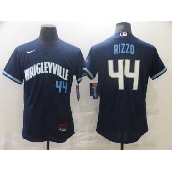 Men's Nike Chicago Cubs #44 Anthony Rizzo Navy Royal Alternate Stitched Jersey Men's Nike Chicago Cubs #44 Anthony Rizzo Navy Royal Alternate Stitched Jersey