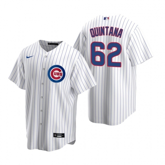 Mens Nike Chicago Cubs 62 Jose Quintana White Home Stitched Baseball Jersey Mens Nike Chicago Cubs 62 Jose Quintana White Home Stitched Baseball Jersey