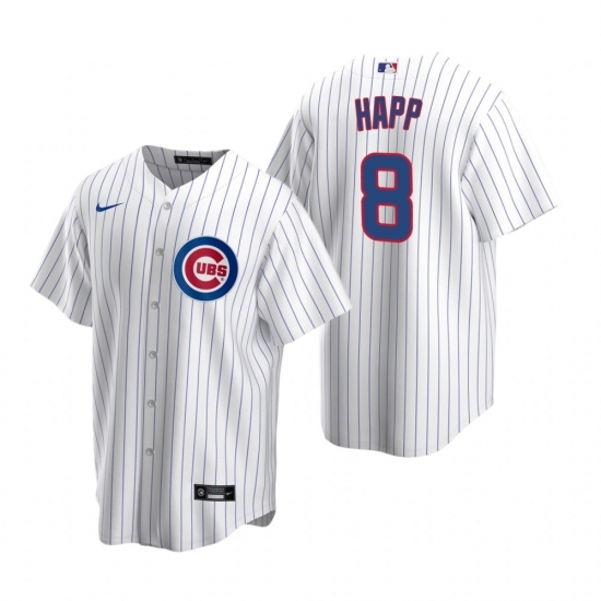 Mens Nike Chicago Cubs 8 Ian Happ White Home Stitched Baseball Jersey Mens Nike Chicago Cubs 8 Ian Happ White Home Stitched Baseball Jersey