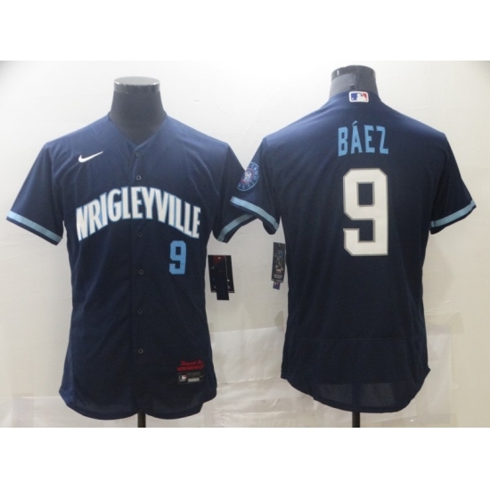 Men's Nike Chicago Cubs #9 Javier Baez Navy Royal Alternate Stitched Jersey Men's Nike Chicago Cubs #9 Javier Baez Navy Royal Alternate Stitched Jersey