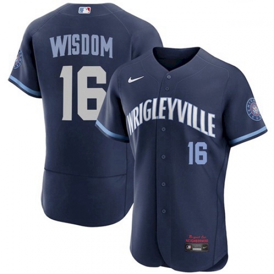 Men's Patrick Wisdom Cubs Wrigleyville Jersey City Connect Stitche Men's Patrick Wisdom Cubs Wrigleyville Jersey City Connect Stitche