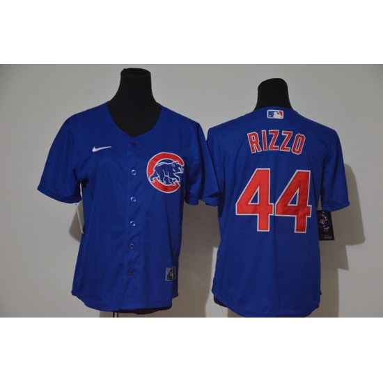 Women Cubs 44 Anthony Rizzo Royal Women Nike Cool Base Jersey Women Cubs 44 Anthony Rizzo Royal Women Nike Cool Base Jersey
