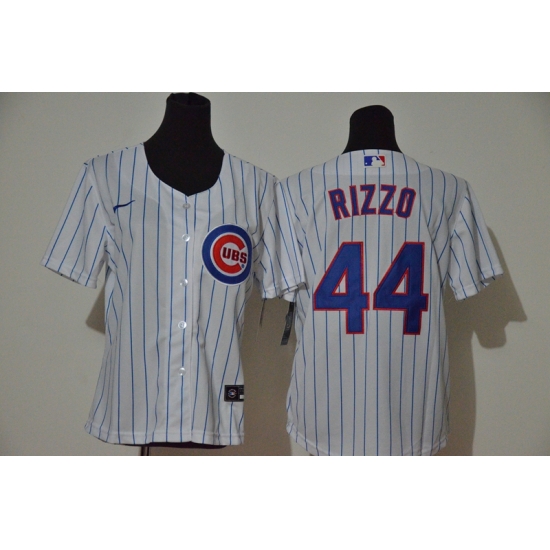 Women Cubs 44 Anthony Rizzo White Women Nike Cool Base Jersey Women Cubs 44 Anthony Rizzo White Women Nike Cool Base Jersey