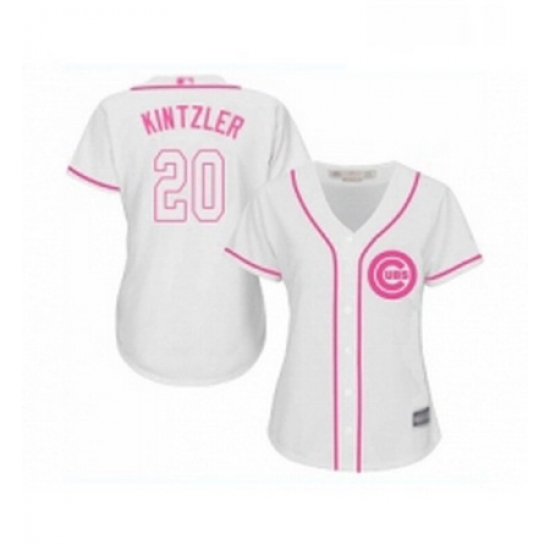 Womens Chicago Cubs 20 Brandon Kintzler Authentic White Fashion Baseball Jersey Womens Chicago Cubs 20 Brandon Kintzler Authentic White Fashion Baseball Jersey