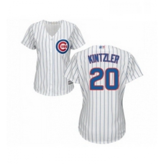 Womens Chicago Cubs 20 Brandon Kintzler Authentic White Home Cool Base Baseball Jersey Womens Chicago Cubs 20 Brandon Kintzler Authentic White Home Cool Base Baseball Jersey