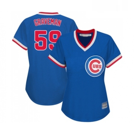 Womens Chicago Cubs 59 Kendall Graveman Authentic Royal Blue Cooperstown Baseball Jersey Womens Chicago Cubs 59 Kendall Graveman Authentic Royal Blue Cooperstown Baseball Jersey