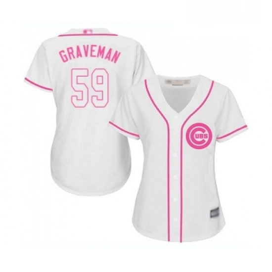 Womens Chicago Cubs 59 Kendall Graveman Authentic White Fashion Baseball Jersey Womens Chicago Cubs 59 Kendall Graveman Authentic White Fashion Baseball Jersey