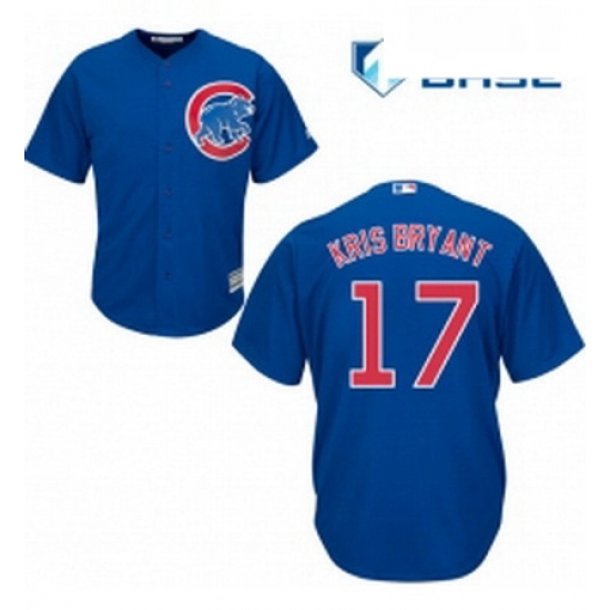 Womens Majestic Chicago Cubs 17 Kris Bryant Replica Royal Blue Alternate MLB Jersey Womens Majestic Chicago Cubs 17 Kris Bryant Replica Royal Blue Alternate MLB Jersey