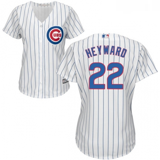 Womens Majestic Chicago Cubs 22 Jason Heyward Authentic White Home Cool Base MLB Jersey Womens Majestic Chicago Cubs 22 Jason Heyward Authentic White Home Cool Base MLB Jersey