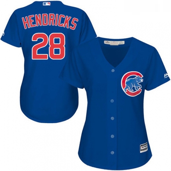 Womens Majestic Chicago Cubs 28 Kyle Hendricks Replica Royal Blue Alternate MLB Jersey Womens Majestic Chicago Cubs 28 Kyle Hendricks Replica Royal Blue Alternate MLB Jersey