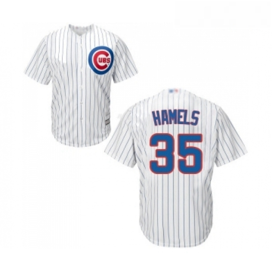 Youth Chicago Cubs 35 Cole Hamels Authentic White Home Cool Base Baseball Jersey Youth Chicago Cubs 35 Cole Hamels Authentic White Home Cool Base Baseball Jersey