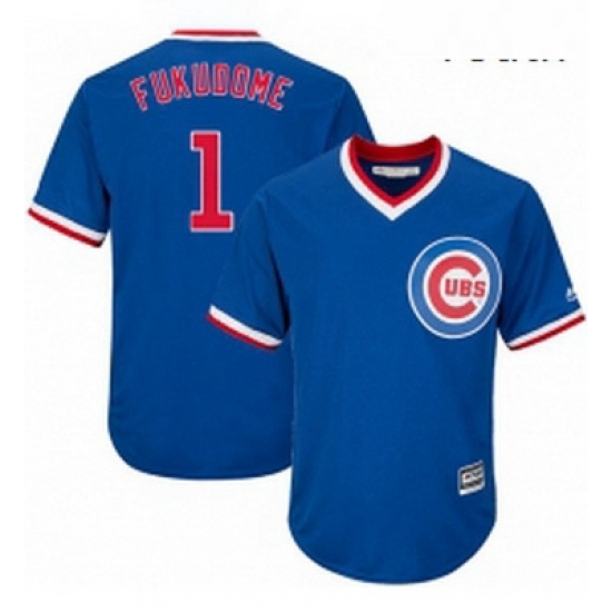 Youth Majestic Chicago Cubs 1 Kosuke Fukudome Authentic Royal Blue Cooperstown Cool Base MLB Jersey Youth Majestic Chicago Cubs 1 Kosuke Fukudome Authentic Royal Blue Cooperstown Cool Base MLB Jersey
