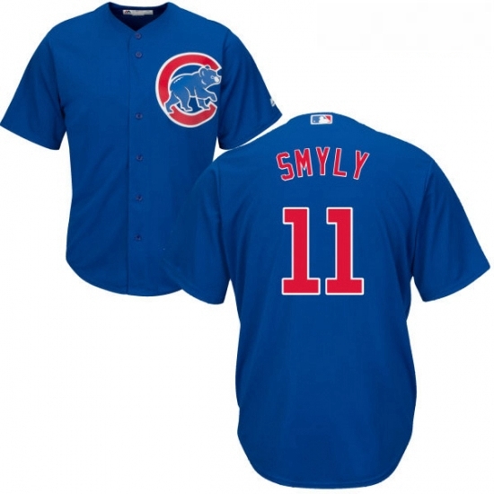 Youth Majestic Chicago Cubs 11 Drew Smyly Replica Royal Blue Alternate Cool Base MLB Jersey Youth Majestic Chicago Cubs 11 Drew Smyly Replica Royal Blue Alternate Cool Base MLB Jersey