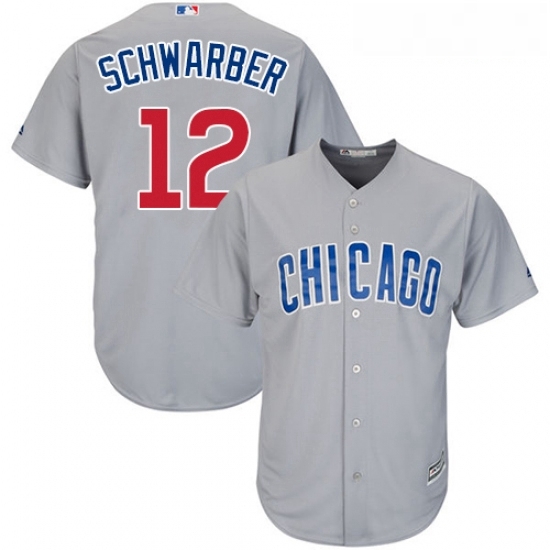 Youth Majestic Chicago Cubs 12 Kyle Schwarber Authentic Grey Road Cool Base MLB Jersey Youth Majestic Chicago Cubs 12 Kyle Schwarber Authentic Grey Road Cool Base MLB Jersey
