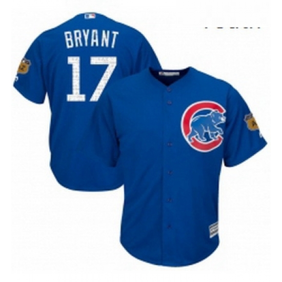 Youth Majestic Chicago Cubs 17 Kris Bryant Authentic Royal Blue 2017 Spring Training Cool Base MLB Jersey Youth Majestic Chicago Cubs 17 Kris Bryant Authentic Royal Blue 2017 Spring Training Cool Base MLB Jersey