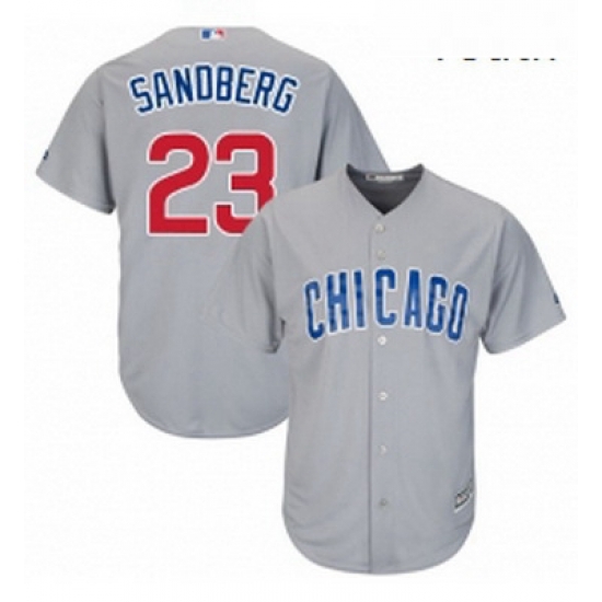 Youth Majestic Chicago Cubs 23 Ryne Sandberg Replica Grey Road Cool Base MLB Jersey Youth Majestic Chicago Cubs 23 Ryne Sandberg Replica Grey Road Cool Base MLB Jersey