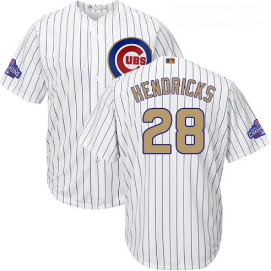 Youth Majestic Chicago Cubs 28 Kyle Hendricks Authentic White 2017 Gold Program Cool Base MLB Jersey Youth Majestic Chicago Cubs 28 Kyle Hendricks Authentic White 2017 Gold Program Cool Base MLB Jersey