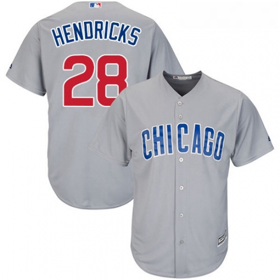 Youth Majestic Chicago Cubs 28 Kyle Hendricks Replica Grey Road Cool Base MLB Jersey Youth Majestic Chicago Cubs 28 Kyle Hendricks Replica Grey Road Cool Base MLB Jersey