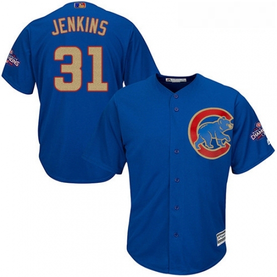 Youth Majestic Chicago Cubs 31 Fergie Jenkins Authentic Royal Blue 2017 Gold Champion Cool Base MLB Jersey Youth Majestic Chicago Cubs 31 Fergie Jenkins Authentic Royal Blue 2017 Gold Champion Cool Base MLB Jersey