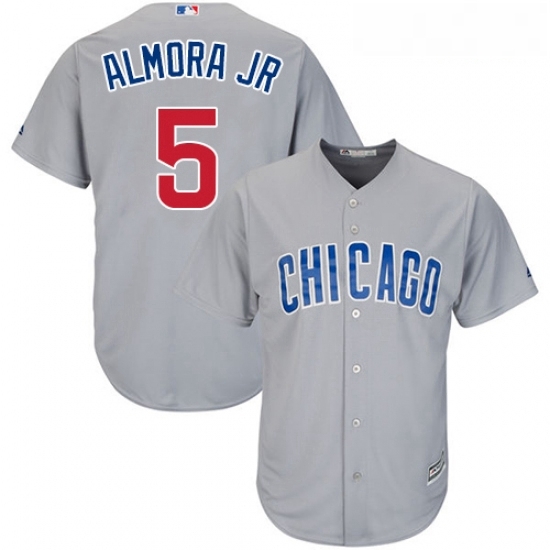 Youth Majestic Chicago Cubs 5 Albert Almora Jr Authentic Grey Road Cool Base MLB Jersey Youth Majestic Chicago Cubs 5 Albert Almora Jr Authentic Grey Road Cool Base MLB Jersey