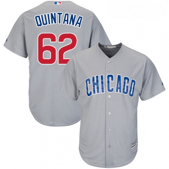 Youth Majestic Chicago Cubs 62 Jose Quintana Authentic Grey Road Cool Base MLB Jersey Youth Majestic Chicago Cubs 62 Jose Quintana Authentic Grey Road Cool Base MLB Jersey