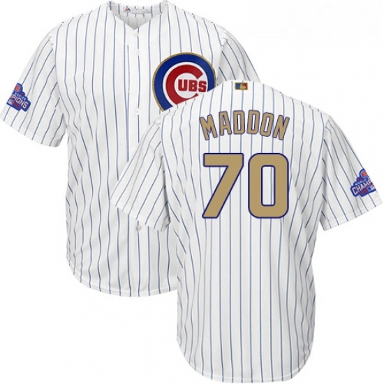 Youth Majestic Chicago Cubs 70 Joe Maddon Authentic White 2017 Gold Program Cool Base MLB Jersey Youth Majestic Chicago Cubs 70 Joe Maddon Authentic White 2017 Gold Program Cool Base MLB Jersey