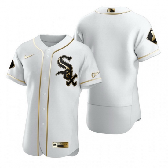 Chicago White Sox Blank White Nike Mens Authentic Golden Edition MLB Jersey Chicago White Sox Blank White Nike Mens Authentic Golden Edition MLB Jersey