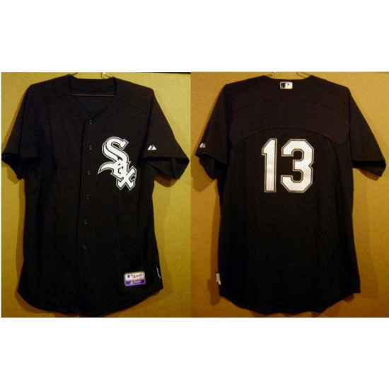 Men Chicago White Sox #13 No Name Black Stitched MLB Jersey Men Chicago White Sox #13 No Name Black Stitched MLB Jersey