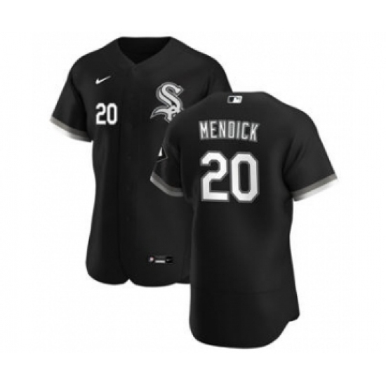 Men Chicago White Sox 20 Danny Mendick Black Alternate 2020 Authentic Player Baseball Jersey Men Chicago White Sox 20 Danny Mendick Black Alternate 2020 Authentic Player Baseball Jersey