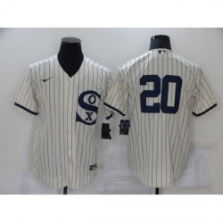 Men Chicago White Sox 20 Danny Mendick Cream Game 2021 Field of Dreams Jersey