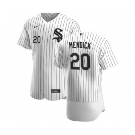 Men Chicago White Sox 20 Danny Mendick White Home 2020 Authentic Player Baseball Jersey Men Chicago White Sox 20 Danny Mendick White Home 2020 Authentic Player Baseball Jersey