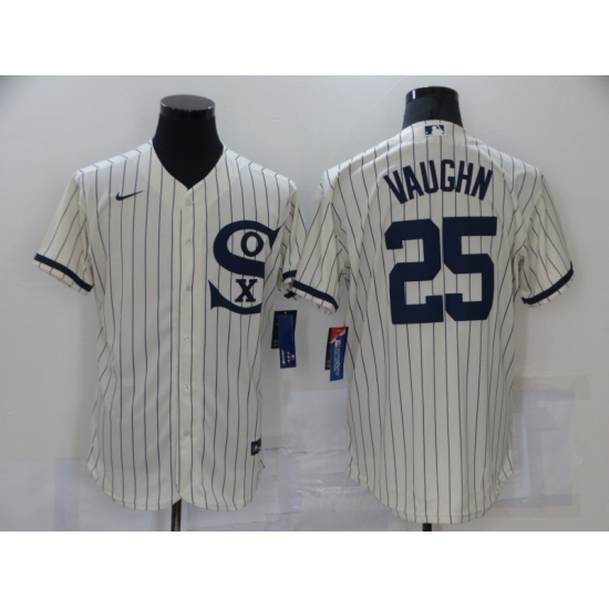 Men Chicago White Sox 25 Andrew Vaughn Cream Elite 2021 Field of Dreams Jersey Men Chicago White Sox 25 Andrew Vaughn Cream Elite 2021 Field of Dreams Jersey