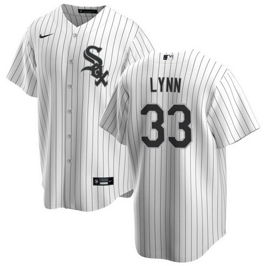 Men Chicago White Sox 33 Lance Lynn White Cool Base Stitched Jersey Men Chicago White Sox 33 Lance Lynn White Cool Base Stitched Jersey