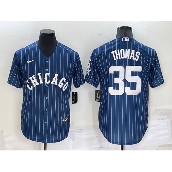 Men Chicago White Sox 35 Frank Thomas Navy Cool Base Stitched Jersey Men Chicago White Sox 35 Frank Thomas Navy Cool Base Stitched Jersey