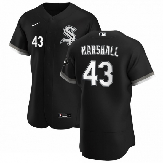 Men Chicago White Sox 43 Evan Marshall Men Nike Black Alternate 2020 Flex Base Player MLB Jersey Men Chicago White Sox 43 Evan Marshall Men Nike Black Alternate 2020 Flex Base Player MLB Jersey