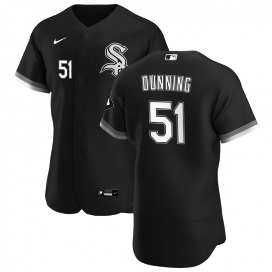 Men Chicago White Sox 51 Dane Dunning Men Nike Black Alternate 2020 Flex Base Player MLB Jersey Men Chicago White Sox 51 Dane Dunning Men Nike Black Alternate 2020 Flex Base Player MLB Jersey