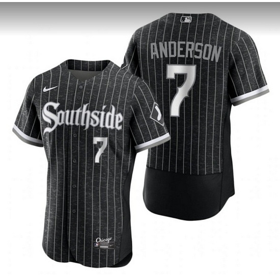 Men Chicago White Sox 7 Tim Anderson City Connect Flex Base Stitched Jerse Men Chicago White Sox 7 Tim Anderson City Connect Flex Base Stitched Jerse