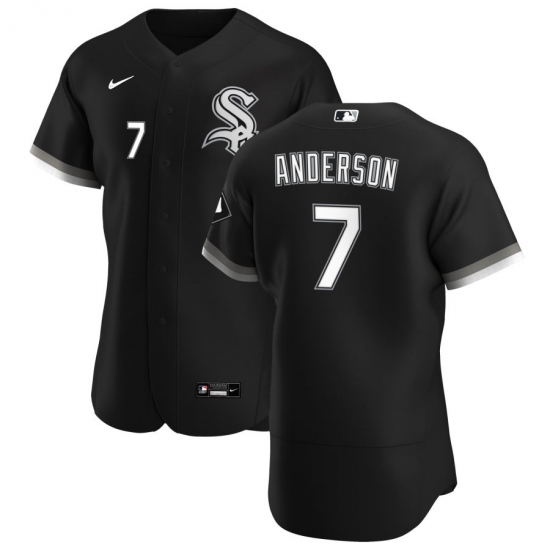 Men Chicago White Sox 7 Tim Anderson Men Nike Black Alternate 2020 Flex Base Player MLB Jersey Men Chicago White Sox 7 Tim Anderson Men Nike Black Alternate 2020 Flex Base Player MLB Jersey
