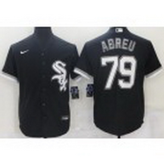Men Chicago White Sox 79 Jose Abreu Black Cool Base Stitched Nike Jersey Men Chicago White Sox 79 Jose Abreu Black Cool Base Stitched Nike Jersey