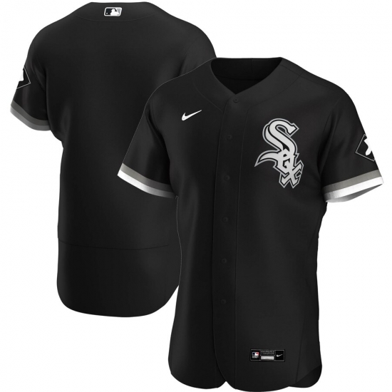 Men Chicago White Sox Men Nike Black Alternate 2020 Flex Base Official Team MLB Jersey Men Chicago White Sox Men Nike Black Alternate 2020 Flex Base Official Team MLB Jersey