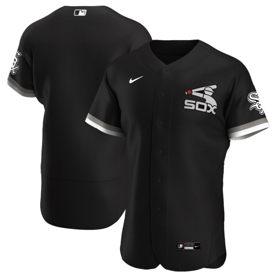 Men Chicago White Sox Men Nike Black Alternate 2020 Flex Base Team MLB Jersey Men Chicago White Sox Men Nike Black Alternate 2020 Flex Base Team MLB Jersey