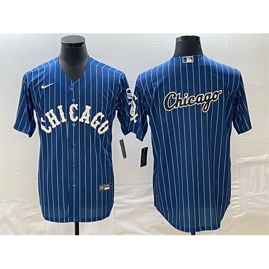 Men Chicago White Sox Navy Team Big Logo Cool Base Stitched Jersey Men Chicago White Sox Navy Team Big Logo Cool Base Stitched Jersey
