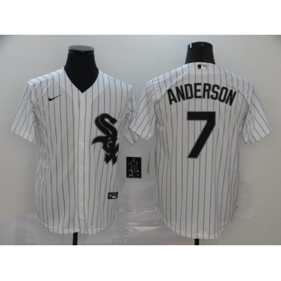 Men Nike Chicago White Sox 7 Tim Anderson Cool Base Stitched MLB Jersey Men Nike Chicago White Sox 7 Tim Anderson Cool Base Stitched MLB Jersey