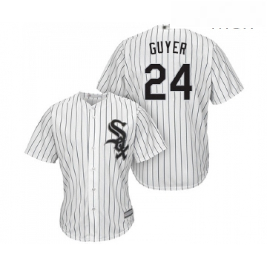 Mens Chicago White Sox 24 Brandon Guyer Replica White Home Cool Base Baseball Jersey Mens Chicago White Sox 24 Brandon Guyer Replica White Home Cool Base Baseball Jersey